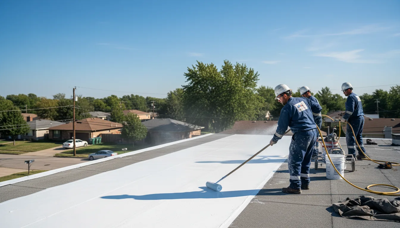 Commercial roof coating in Partlow, VA near me